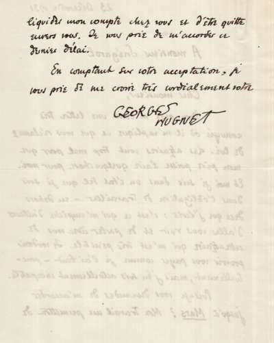 Lettre de Georges Hugnet à Dimitri Snégaroff, 23 décembre 1931, à propos du Droit de Varech, Edition de la Montagne. 1930. Page 2