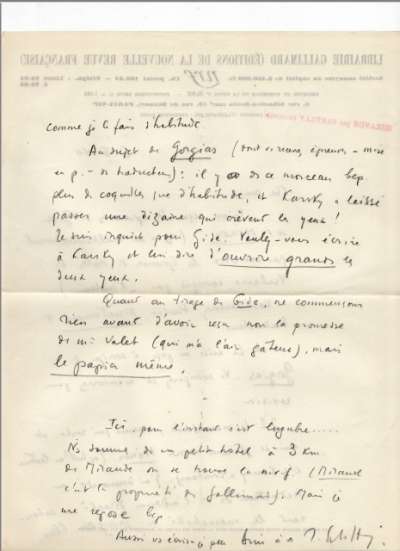 Lettre de Jacques Schiffrin, 5 février 1940. Page 2