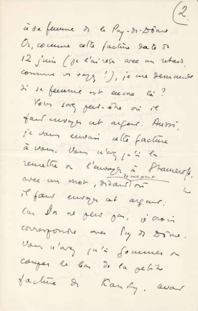 Lettre de Jacques Schiffrin, 21 août 1940. Page 3