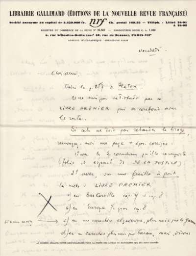 Lettre de Jacques Schiffrin, 16-17 mars 1940