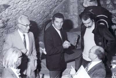 De gauche à droite, François Laloux, Luc Etienne, Louis Barnier, Alain Mignien, Raymond Fleury. 10 septembre 1972