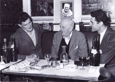 De gauche à droite, Henri Bouché, le Baron Mollet, Louis Barnier