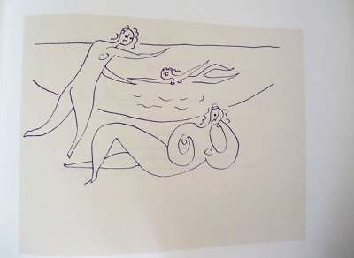 Pablo Picasso, Douglas Cooper, Pour Eugénia. 15,5x21,5 cm. 1976