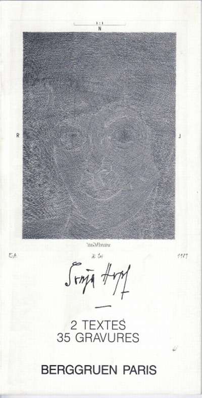 Sonya Ophh, 2 textes, 35 gravures. 100ème de la collection Berggruen. 11,5x21,5 cm. 60 p. 1990