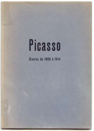 Picasso, Oeuvres de 1900 à 1914 et 1950-1954, Préface d'Aragon. 15,5x21,5 cm. 24 p. 1954