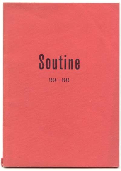 Soutine, 1894-1943, Préface Elie Faure. 15,5x21,5 cm. 32 p. 1956