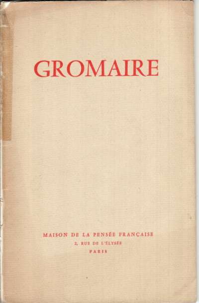 Gromaire. 15,5x21,5 cm. 1957