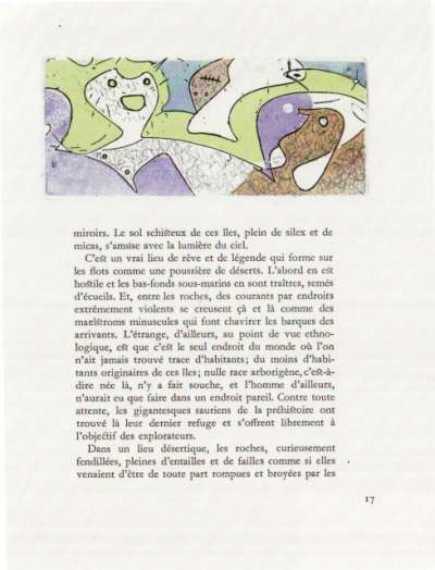 Antonin Artaud, Max Ernst, Galapagos. Les Iles du bout du monde, Ecrits et gravures. Tiré à 135 exemplaires. Cuivres Georges Visat. 1955