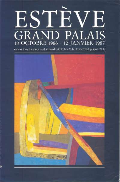 Grand Palais. Estève. 60x40 cm. 1986-1987
