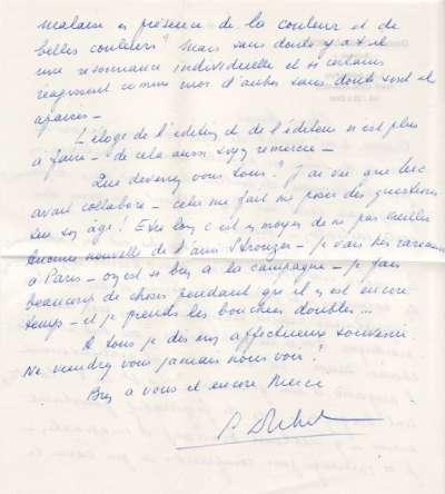 Lettre de Cécile Dubost, Docteur, 4 avril (1973). Page 2