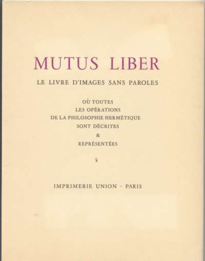 Mutus liber. 1968