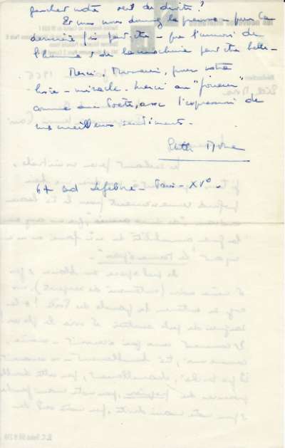 Lettre datée du 25 janvier 1966. Non identifié. Page 2