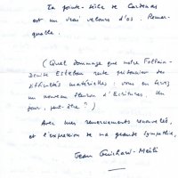 LETTRE DE J. GUICHARD-MEILI À L. BARNIER